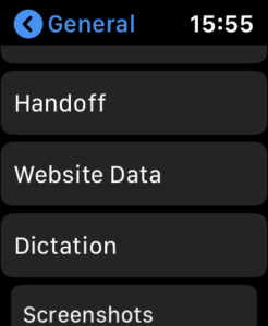 Clear Website Data on Apple Watch 3